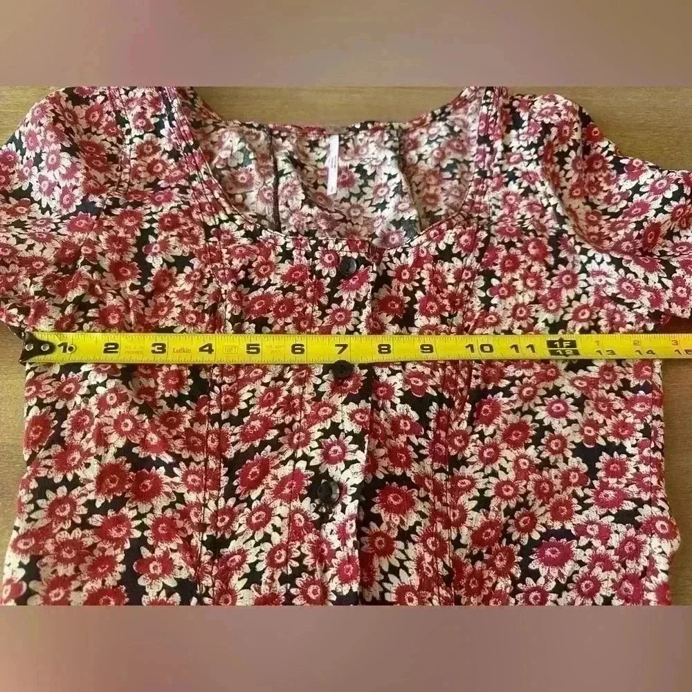 Free People floral fit and flare dress